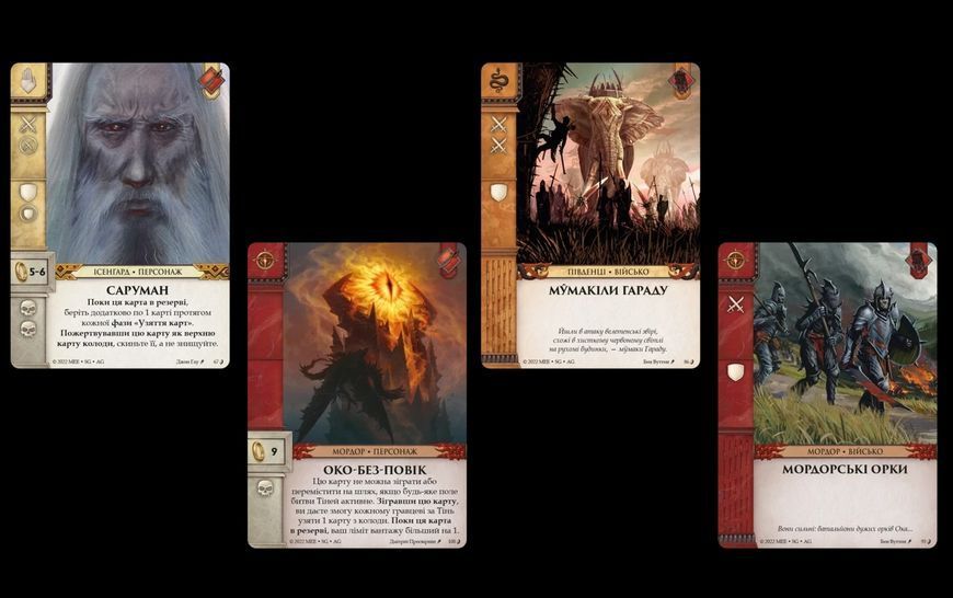Настольная игра Война Кольца. Карточная игра (War of the Ring: The Card Game) укр. 2924 фото