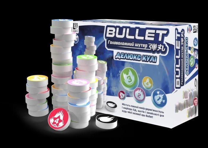 Настільна гра BULLET. Головоломний шутер. Делюкс кулі (доповнення) 9003 фото