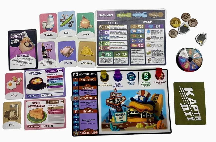 Настольная игра Битва Ресторанов (Rival Restaurants) укр. 9154 фото