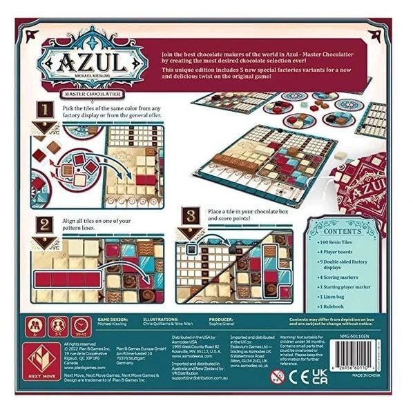 Настольная игра Азул: Мастер Шоколатье (Azul: Master Chocolatier) укр. 2847 фото