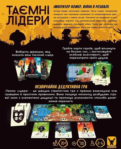 Настольная игра Тайные лидеры (Hidden Leaders) укр. 9260 фото