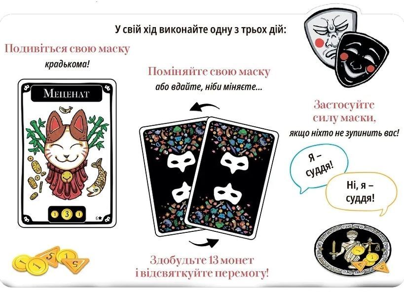Настільна гра Маскарад (Mascarade) 3020 фото