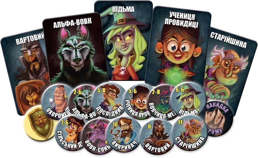 Настільна гра Остання ніч: Світанок (One Night Ultimate Werewolf: Daybreak) 9221 фото