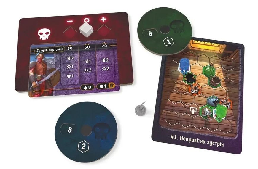 Настольная игра Темная гавань. Пуговицы и насекомые (Gloomhaven: Buttons & Bugs) укр. 9354 фото