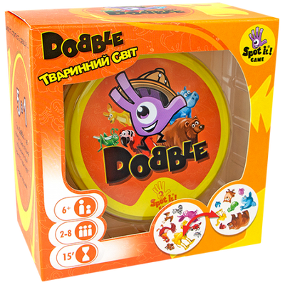 Настільна гра Dobble Animals (Доббль тваринний світ) 2106 фото