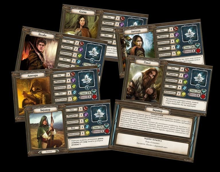 Настольная игра Властелин Колец. Приключения в Средиземье /The Lord of the Rings: Journeys in Middle-Earth укр 2998 фото