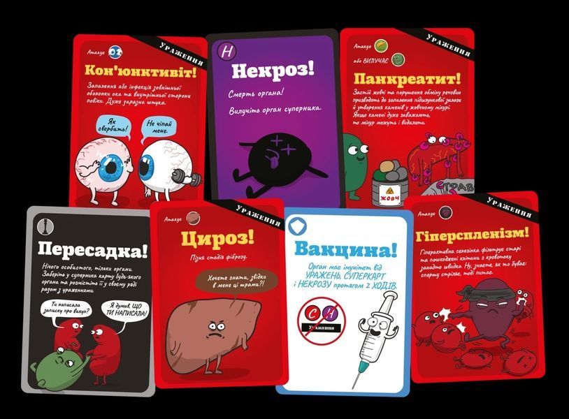 Настольная игра Органы АТАКУЮТ! (Organ ATTACK!) укр. 2958 фото