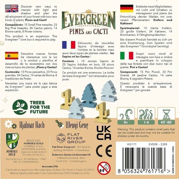Настольная игра Evergreen: Pines and Cacti (Сосны и Кактусы) укр. правила 9196 фото